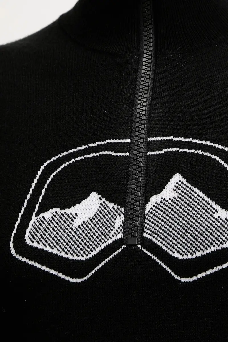 maglione con lana AZRA Nero miniatura 5