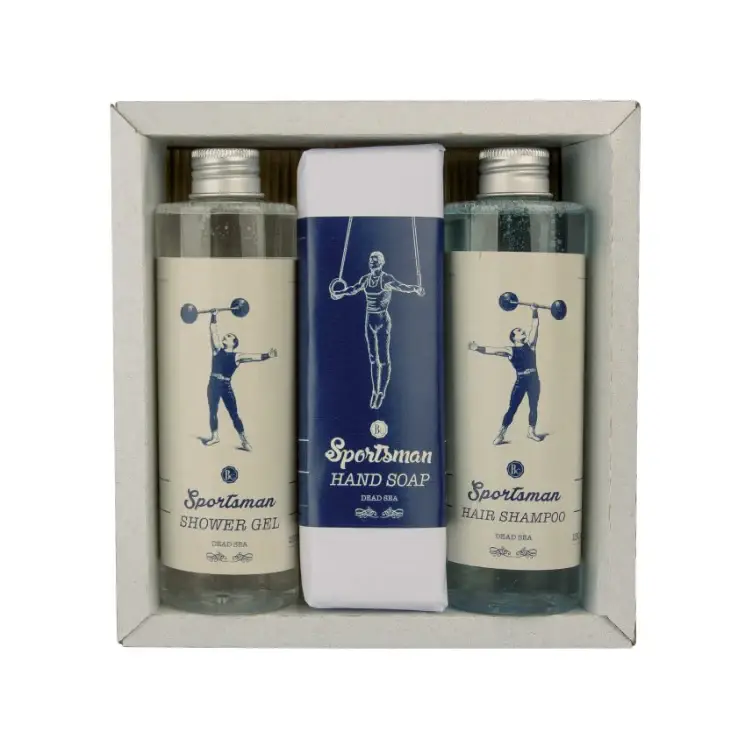 & Cosmetics Sportsman confezione regalo per la doccia per uomo gel doccia 250 ml + sapone 145 g + shampoo per capelli 250 ml