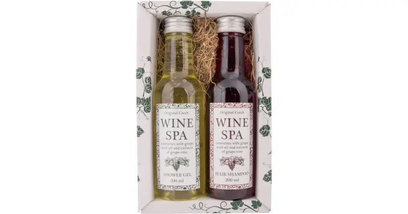 & Cosmetics Wine Spa confezione regalo per la doccia gel doccia 200 ml + shampoo 200 ml