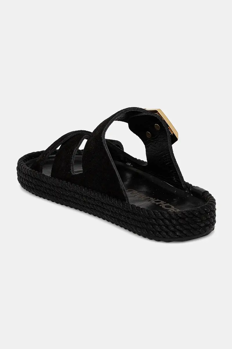 ciabatte slide in camoscio Sevilla donna colore nero SEV.20 miniatura 3