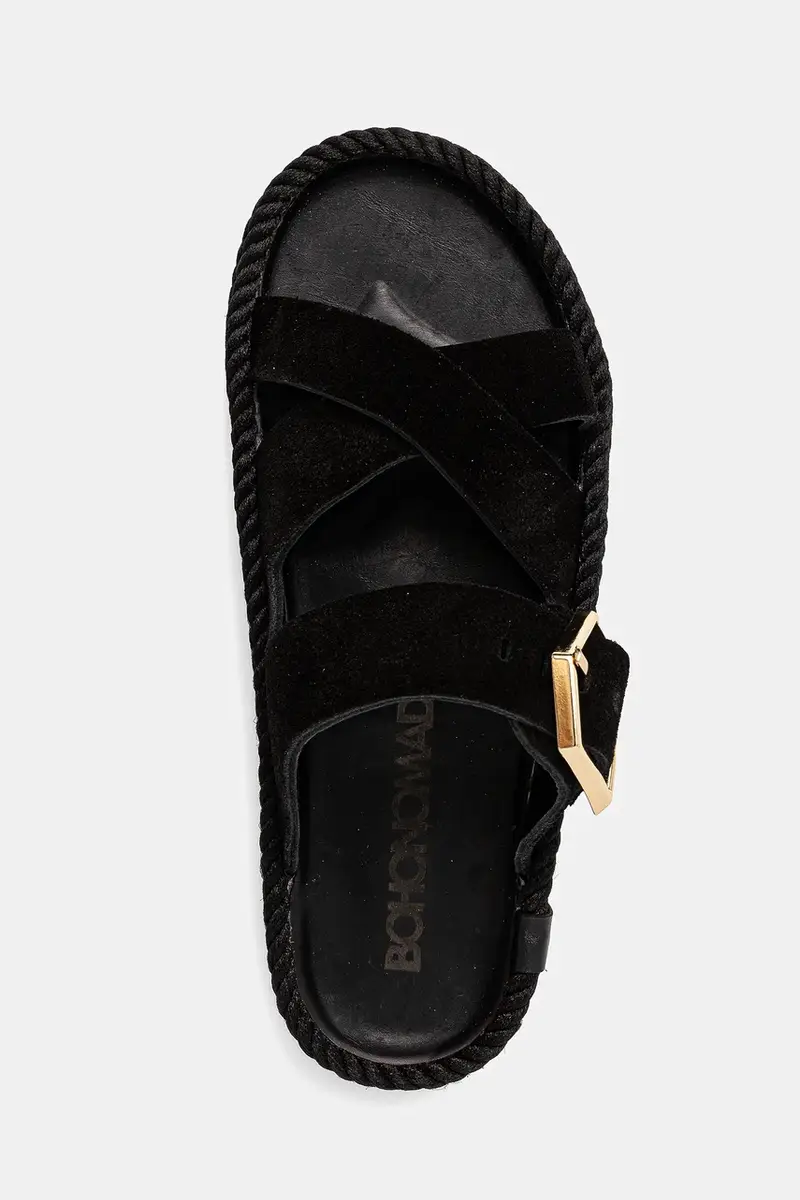 ciabatte slide in camoscio Sevilla donna colore nero SEV.20 miniatura 4