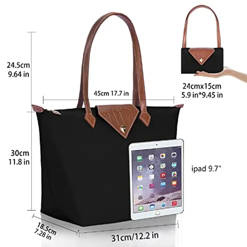 BOJLY Borse Tote da Donna Borse a Tracolla Elegante da Donna in Nylon Impermeabile Borsa con Manico Superiore Borsa da miniatura 2