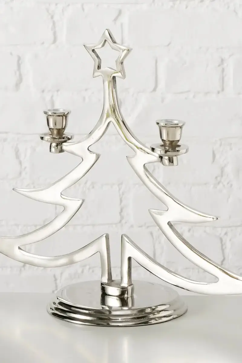 candeliere di natale Grante 35 x 47 cm Grigio miniatura 2