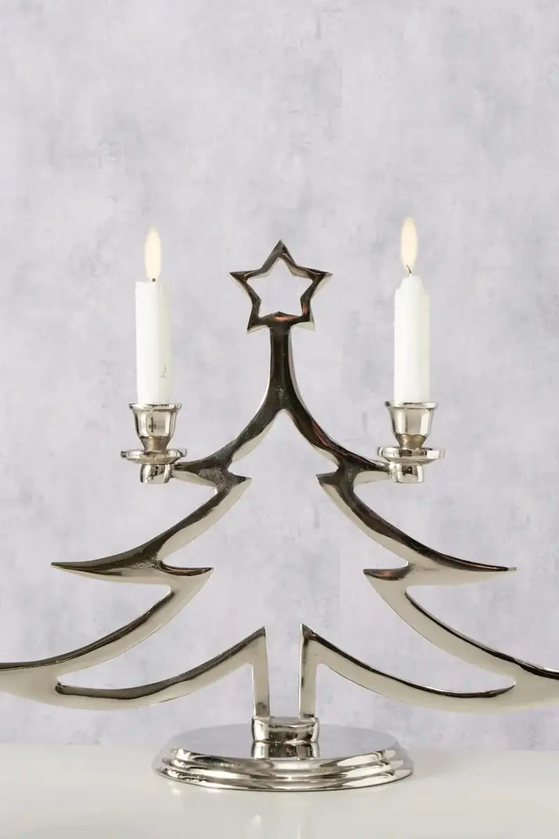 candeliere di natale Grante 35 x 47 cm Grigio miniatura 4