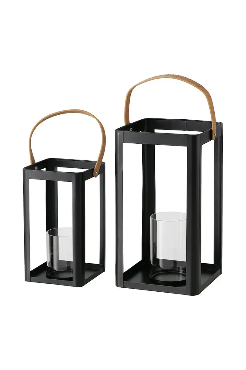 set lanterne Lykta pacco da 2 colore nero