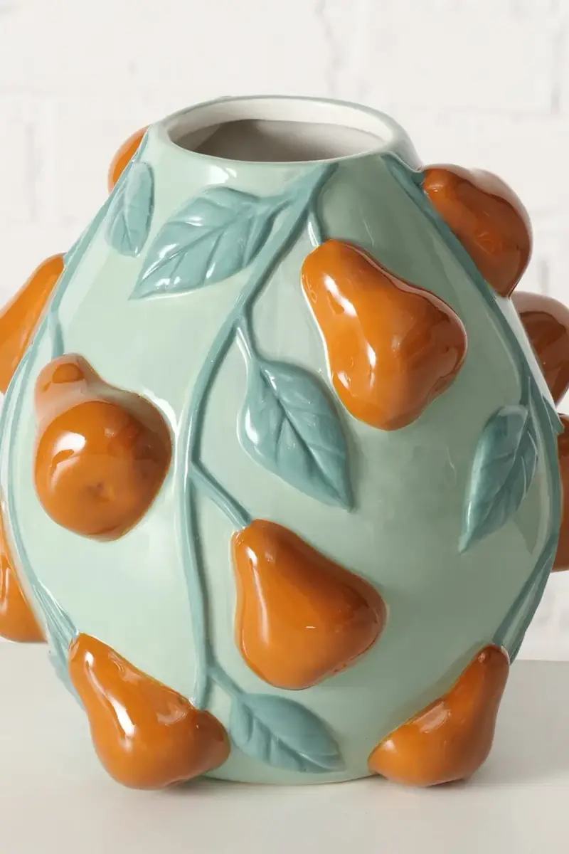 vaso decorativo Pear 19 cm Multicolore miniatura 3