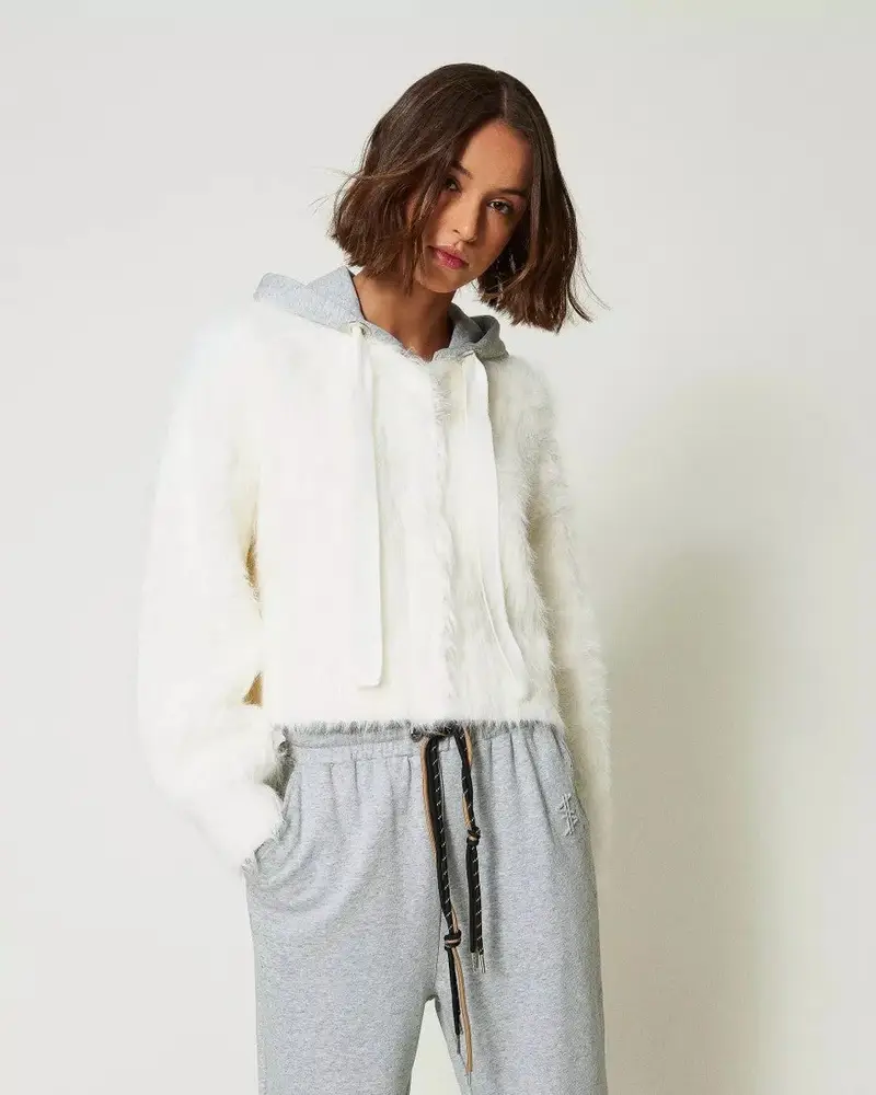 Bomber MYFO con cappucco panna miniatura 2