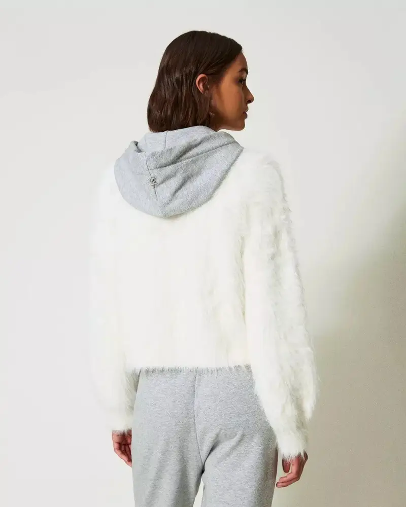 Bomber MYFO con cappucco panna miniatura 3