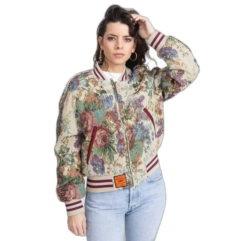 Giacca floreale donna Bombers