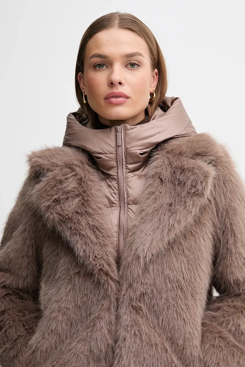 cappoto in piuma-piumino colore beige GW9148TFRL5 miniatura 4