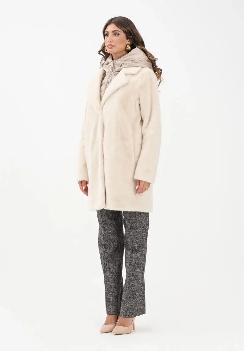 Pelliccia Odessa panna da donna