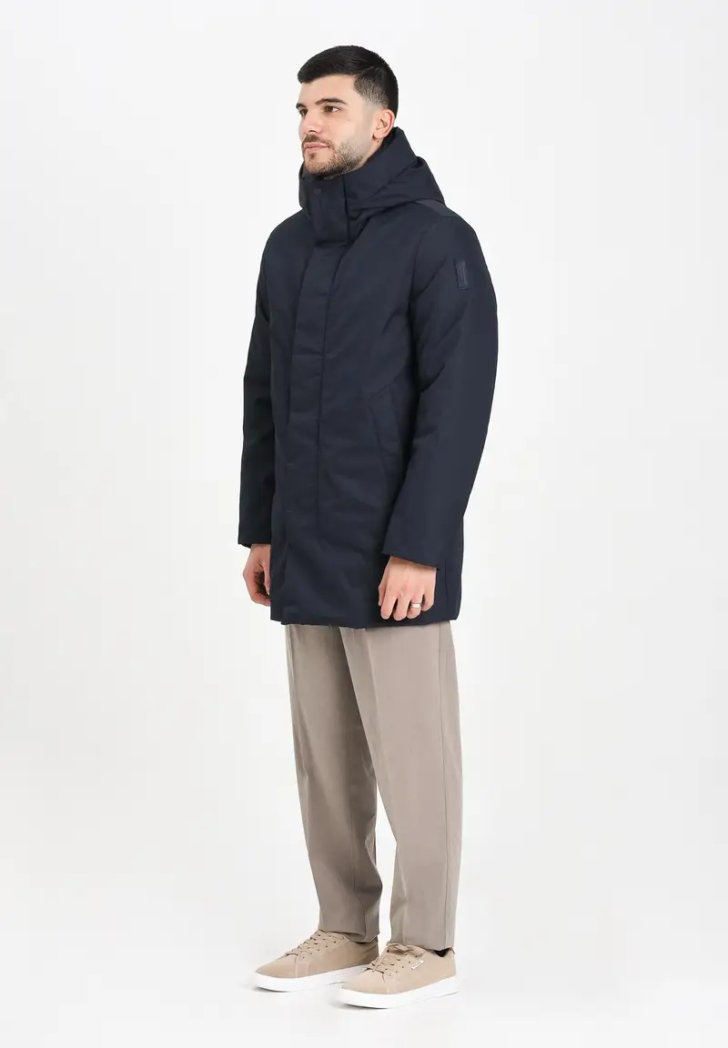 Piumino blu da uomo con imbottitura in Primaloft