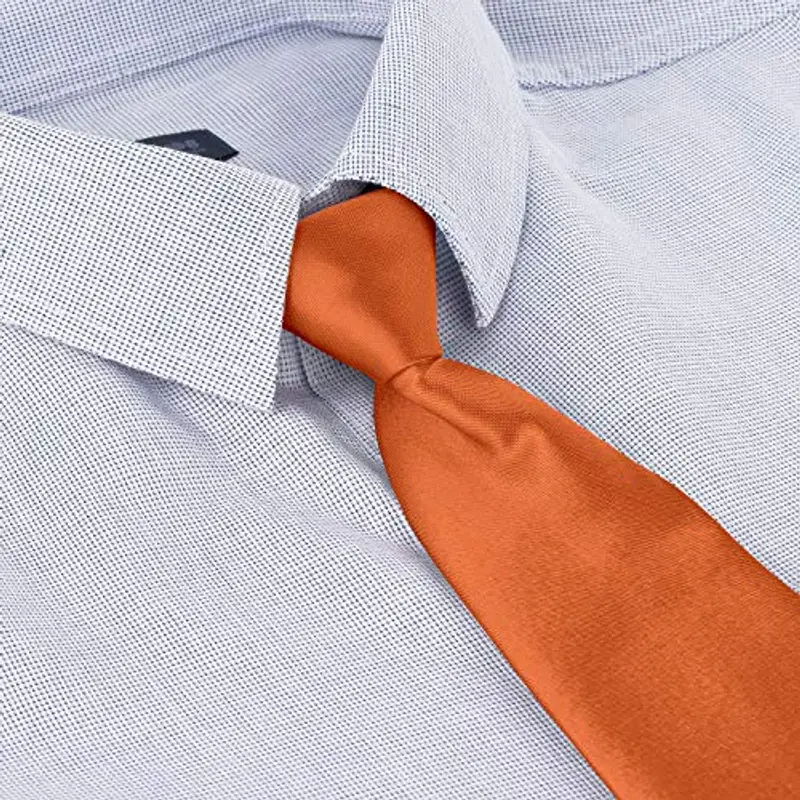 BomGuard Cravatta da bambino ragazzi, arancione miniatura 2