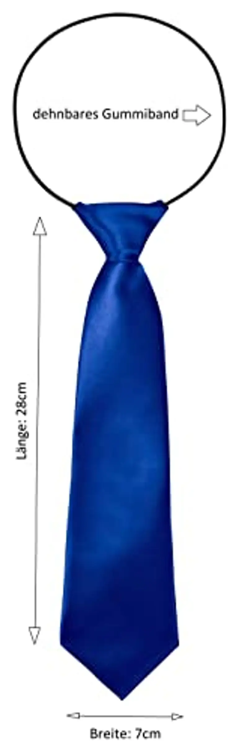 BomGuard Cravatta da bambino ragazzi, blu elettrico miniatura 3