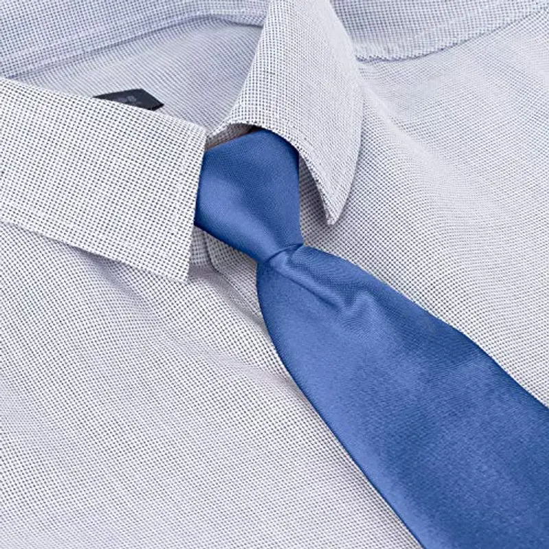 BomGuard Cravatta da bambino ragazzi, blu genziana miniatura 2