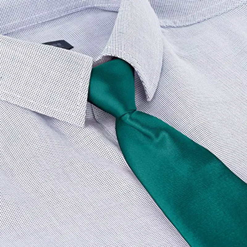 BomGuard Cravatta da bambino ragazzi, turchese scuro miniatura 2