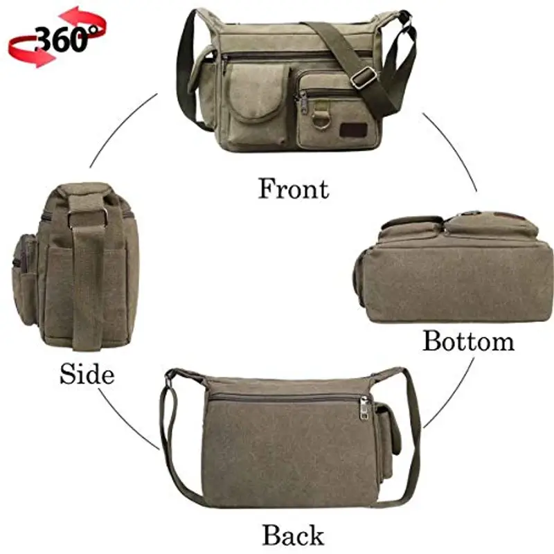 BOMKEE Borsa a tracolla Verde 1224549 miniatura 3