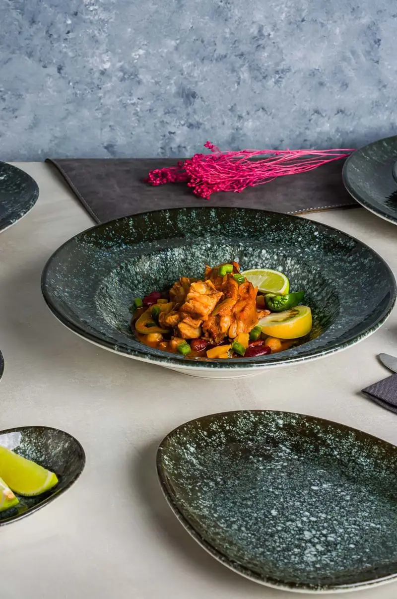 set piatti profndi Cosmos Black Banquet o 28 cm pacco da 6 Nero miniatura 5