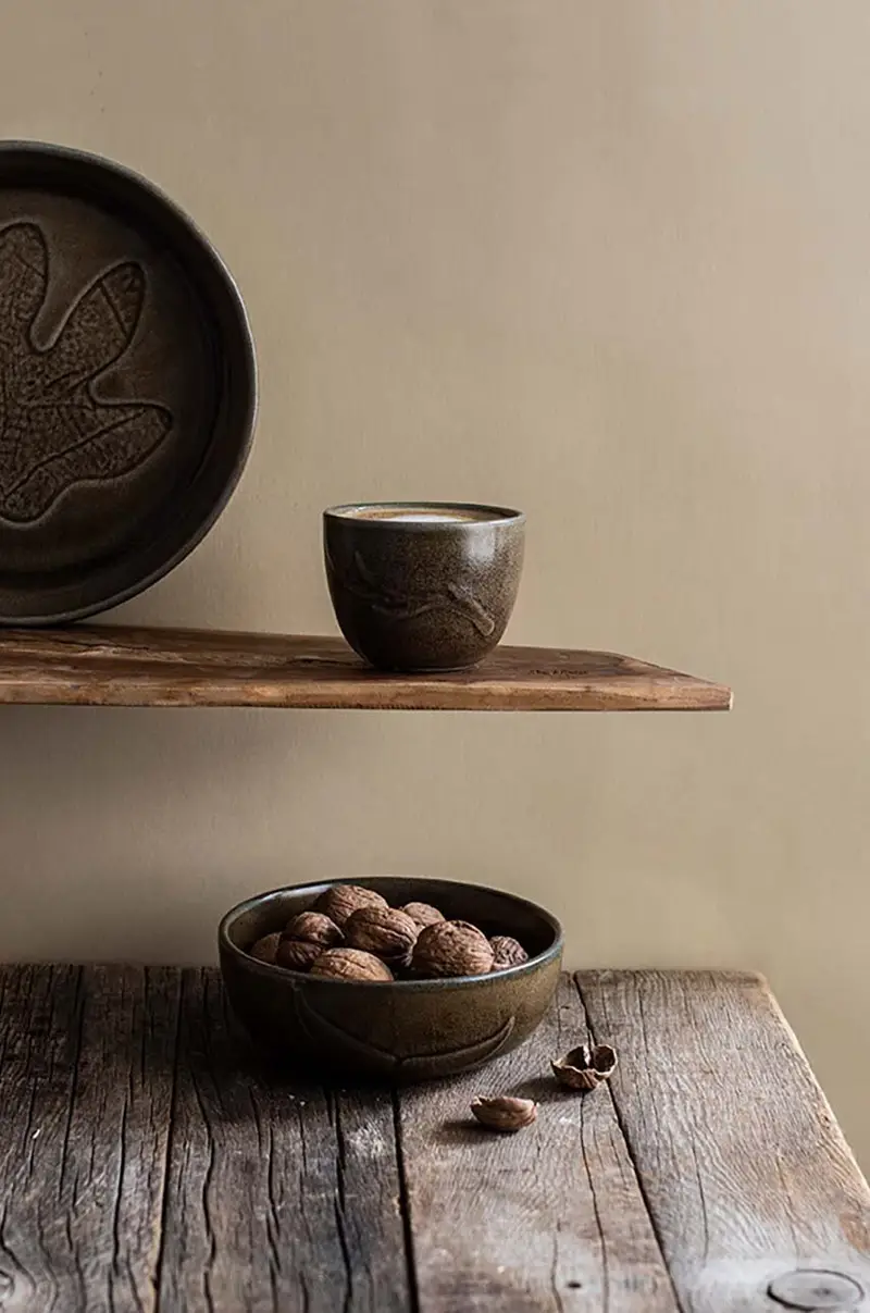 set piatti profndi Terra Prints 24cm pacco da 6 Marrone miniatura 3