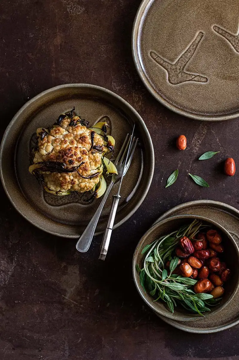 set piatti profndi Terra Prints 24cm pacco da 6 Marrone miniatura 5