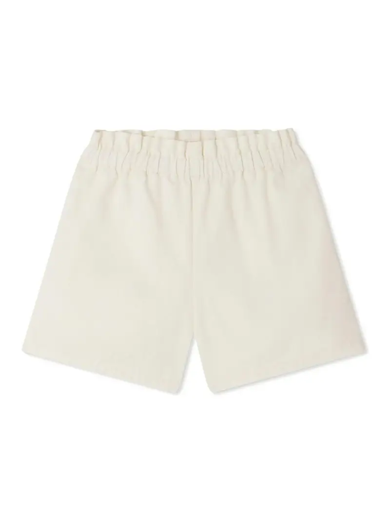 Shorti bianchi con cintura elastica Bianco