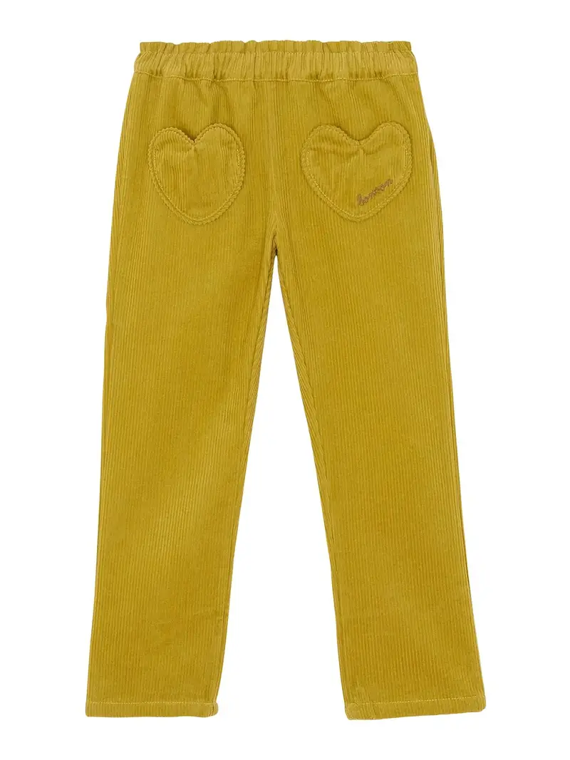 Pantalone Con Logo Giallo