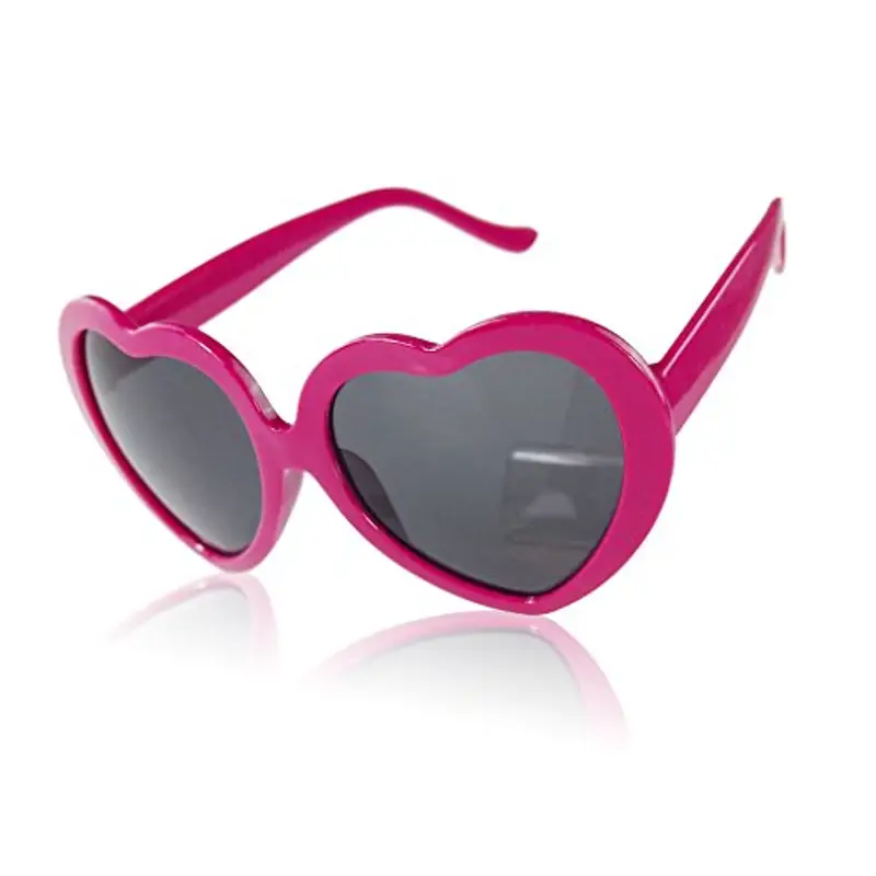 Boolavard Kids Fashion Retro Summer Cuore Heart Shape Design Lolita Occhiali da sole Occhiali da Vista