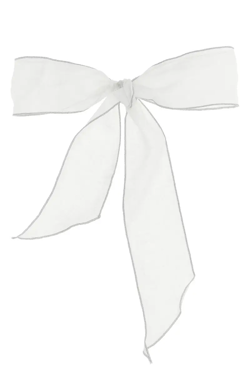 Set 4 Nastri Segnaposto Bianco