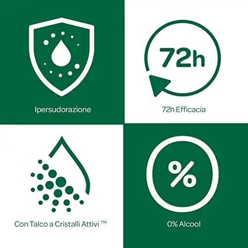Borotalco, Deodorante Spray Intensivo, Formula Senza Alcool e con Talco a Cristalli Attivi, Ipersudorazione, Profumo di miniatura 3