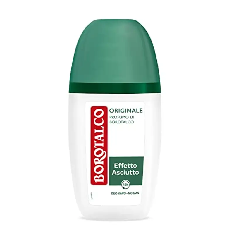 Borotalco, Deodorante Vapo Originale, Formula Senza Alcool con Talco a Cristalli Attivi, Tripla Protezione Asciutta,