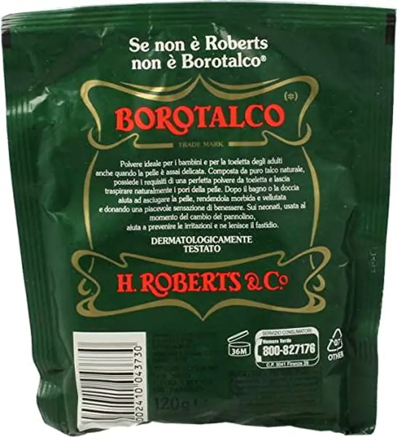 Borotalco Talco, Busta, 120g (Confezione da 5) miniatura 2
