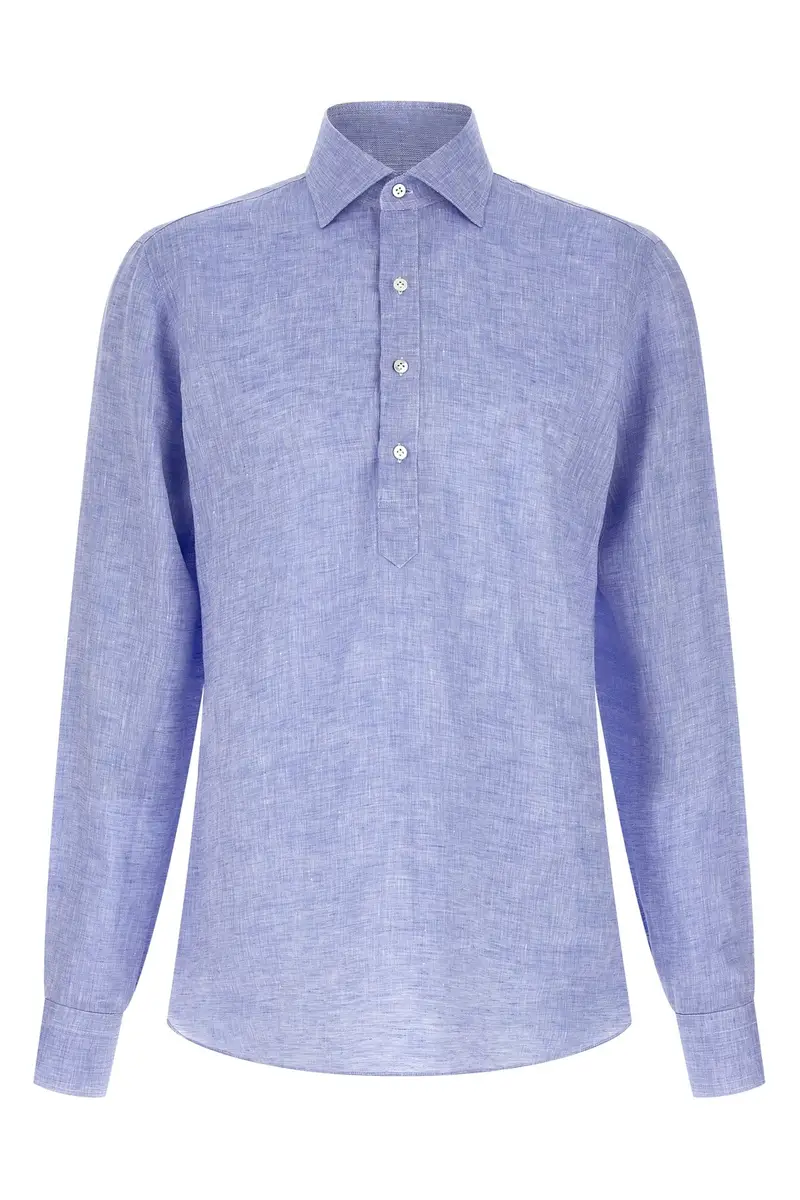 Blusa Lino Azzurro