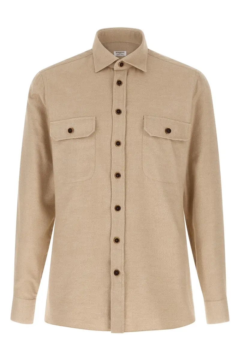 Camicia Flanella Beige