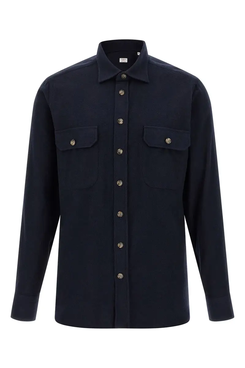 Camicia Flanella Blu