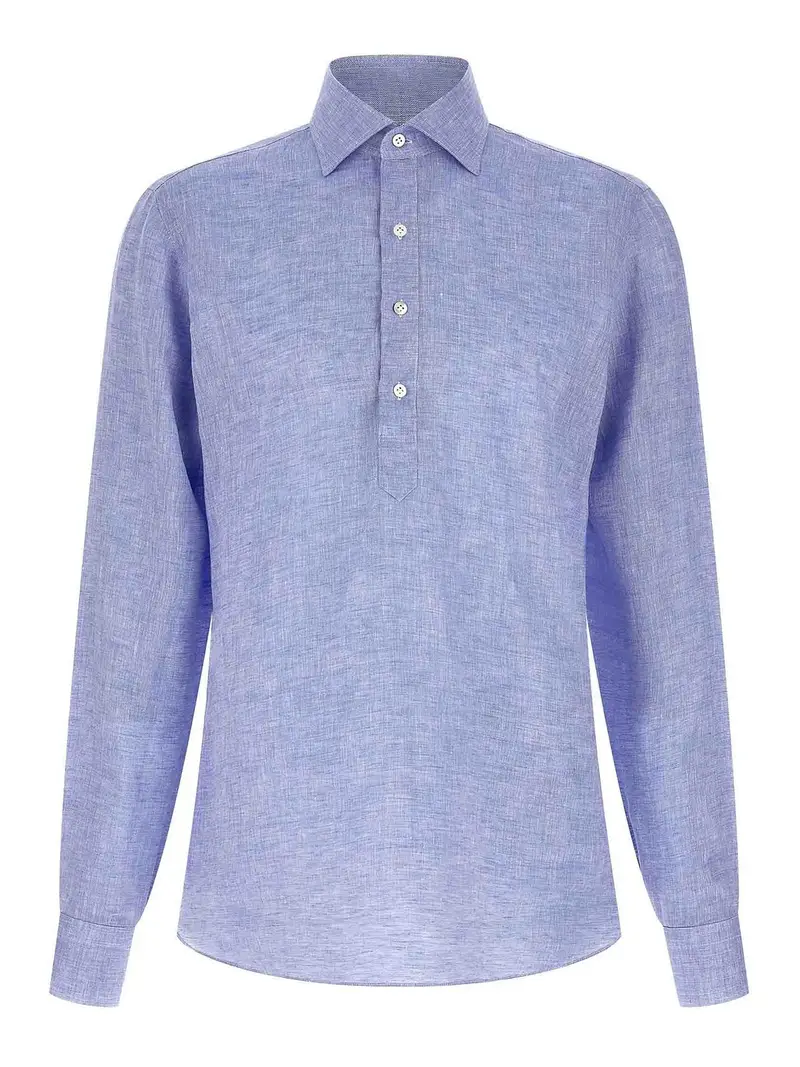 Camicetta di lino Azzurro