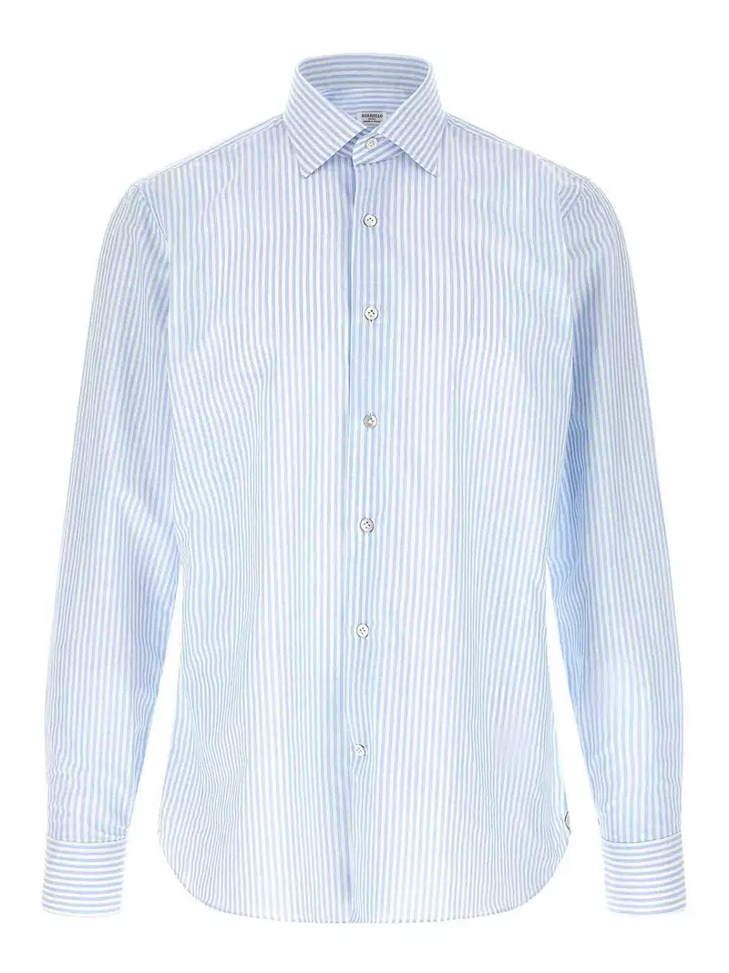 Camicia a righe Azzurro