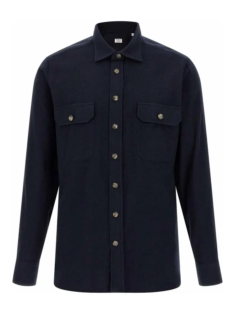 Camicia di flanella Blu