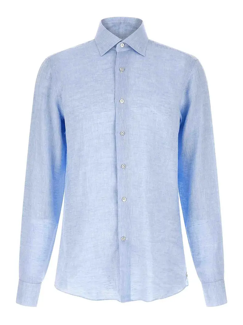 Camicia di lino Azzurro