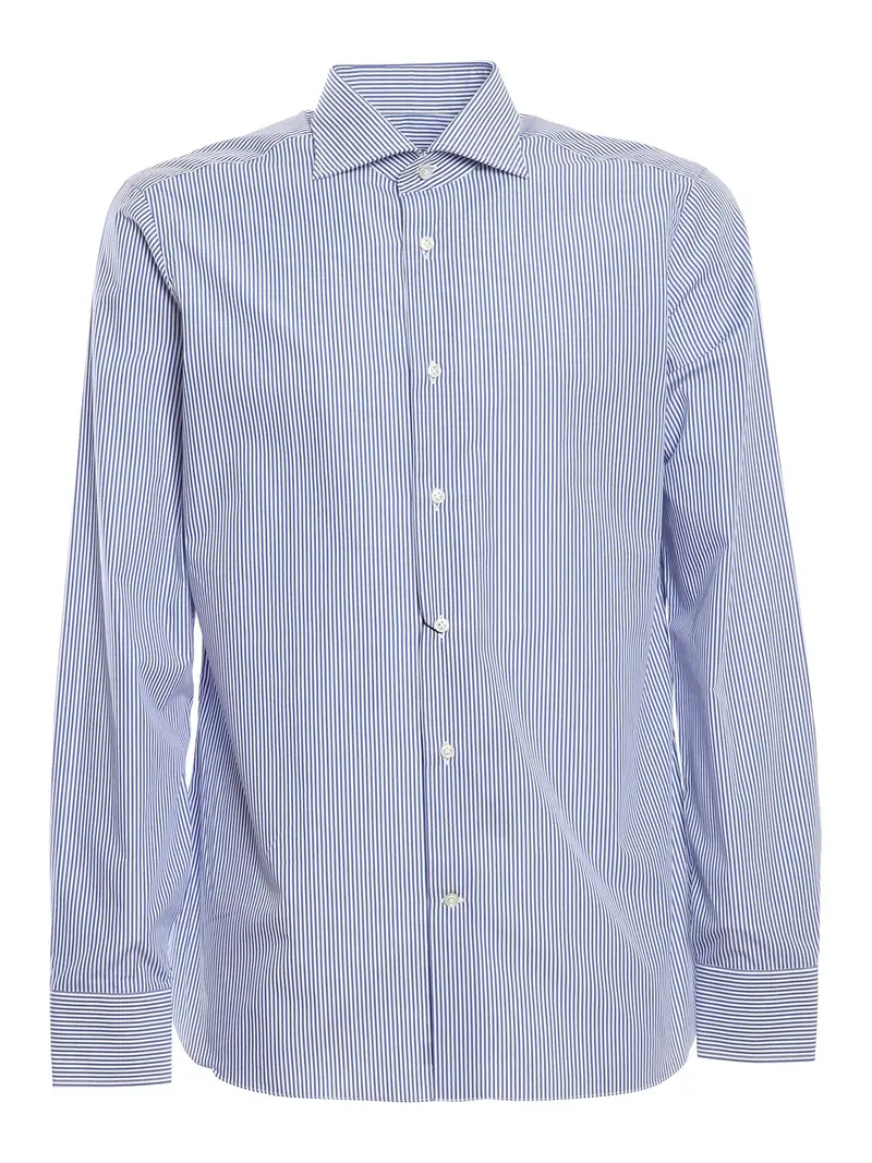 Camicia in popeline Blu