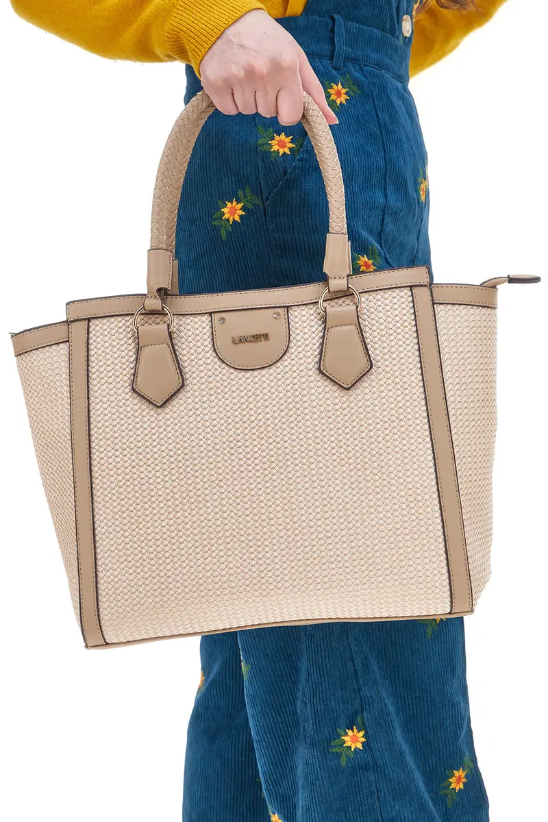 LANCETTI Borsa a mano Beige 1955682