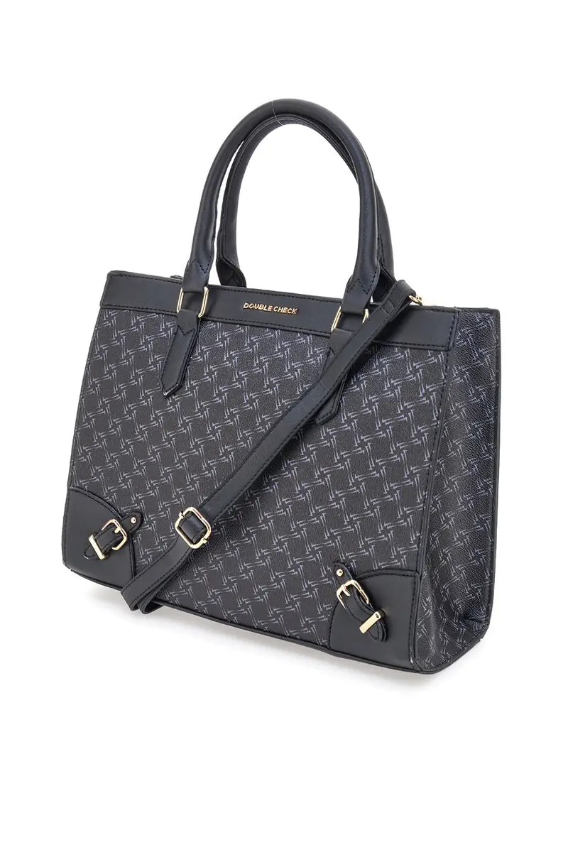 DOUBLE CHECK Borsa a mano Nero 2075455 miniatura 3