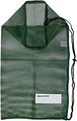 Borsa a rete con coulisse per attrezzatura sportiva, per nuoto, spiaggia, immersioni, viaggi, palestra miniatura 2