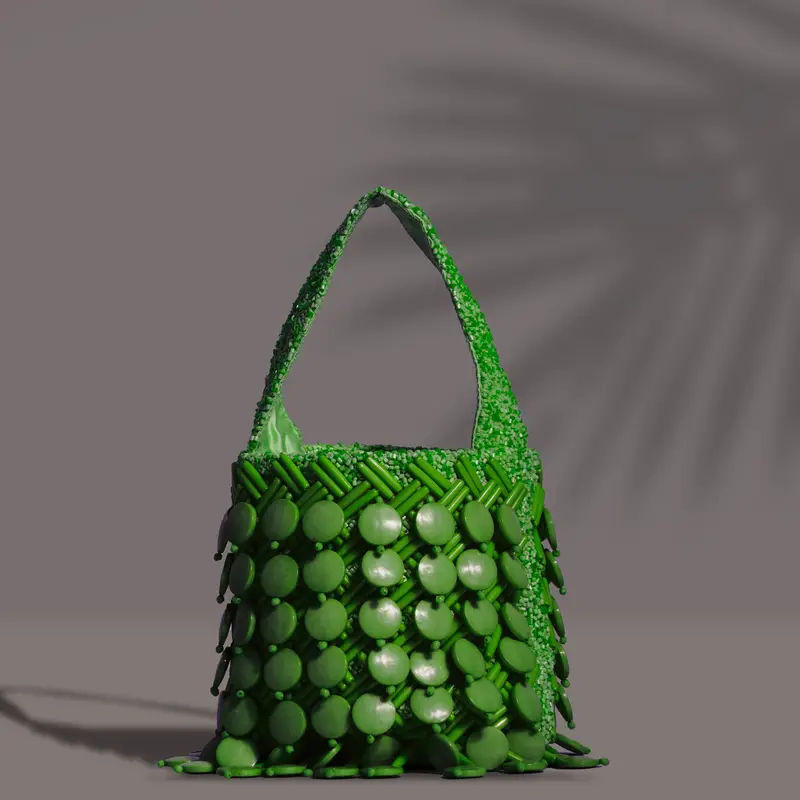 BORSA A SECCHIELLO JANE | Colore: Verde | Taglia: One size