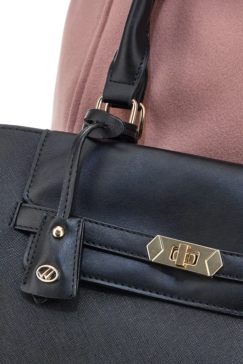 DOUBLE CHECK Borsa a spalla Nero 1955727 miniatura 3