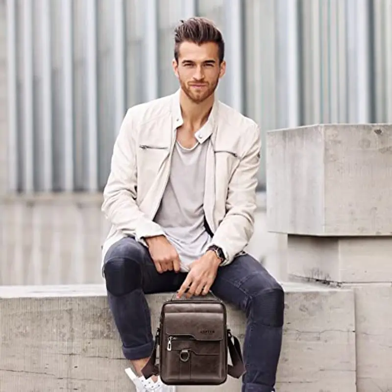 ANPTER Borsello Uomo Marrone 1898205 miniatura 2