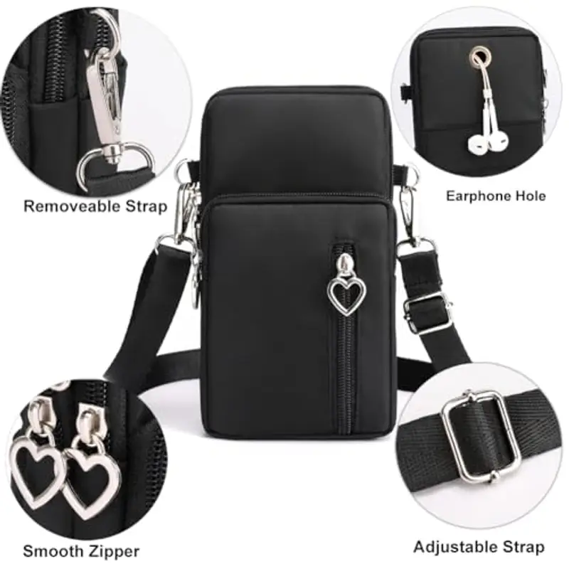 DuoLmi Borsa a tracolla Donna Nero 1589371 miniatura 3