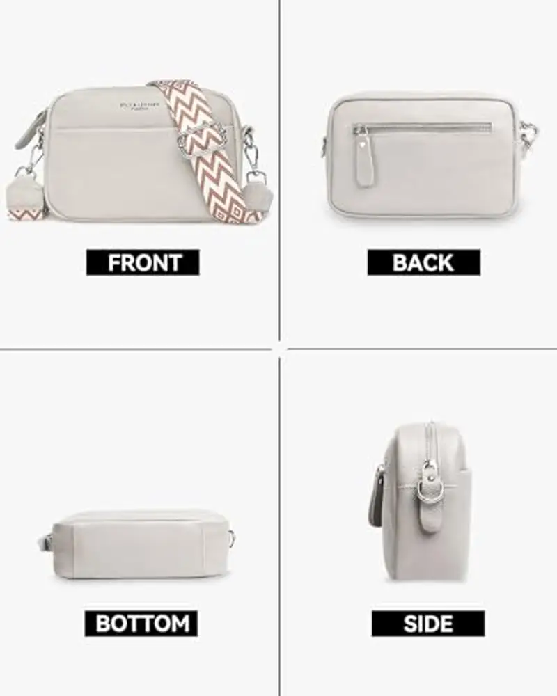 ABOUME Borsa a tracolla Donna Beige 758271 miniatura 3