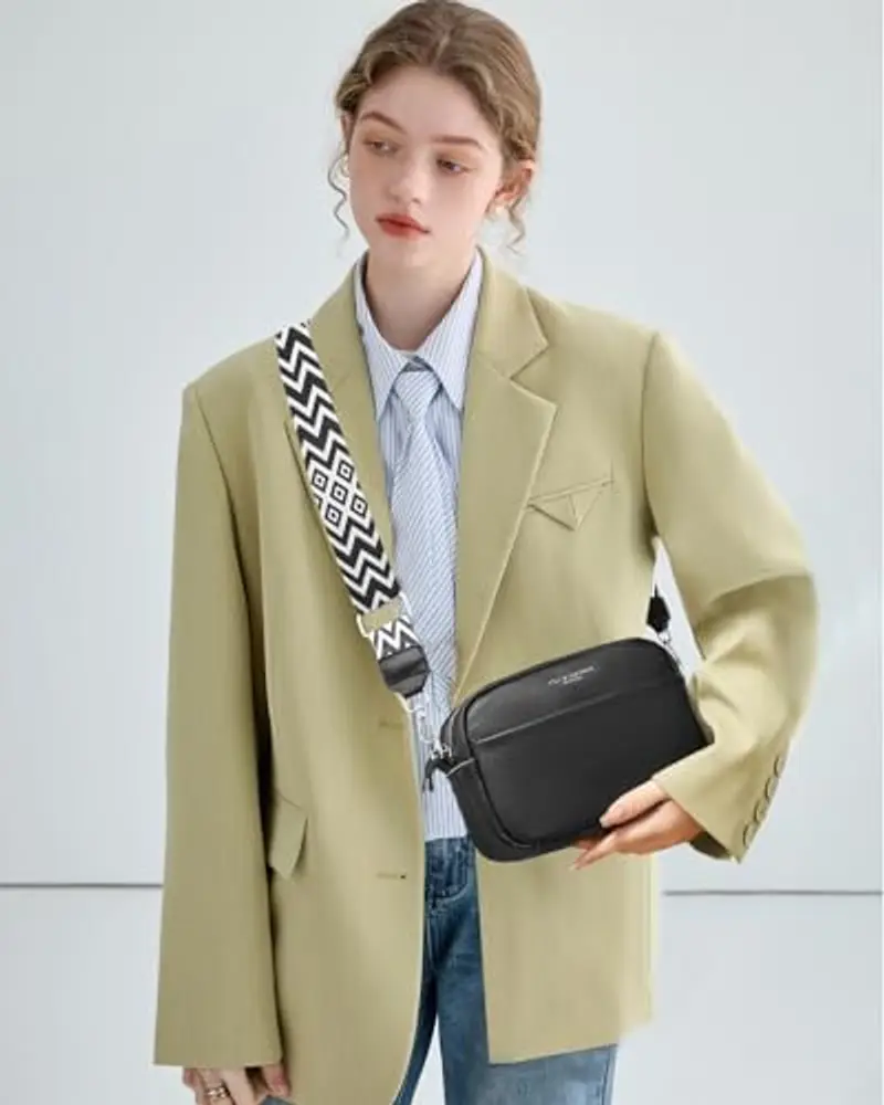 ABOUME Borsa a tracolla Donna Nero 1607234 miniatura 2