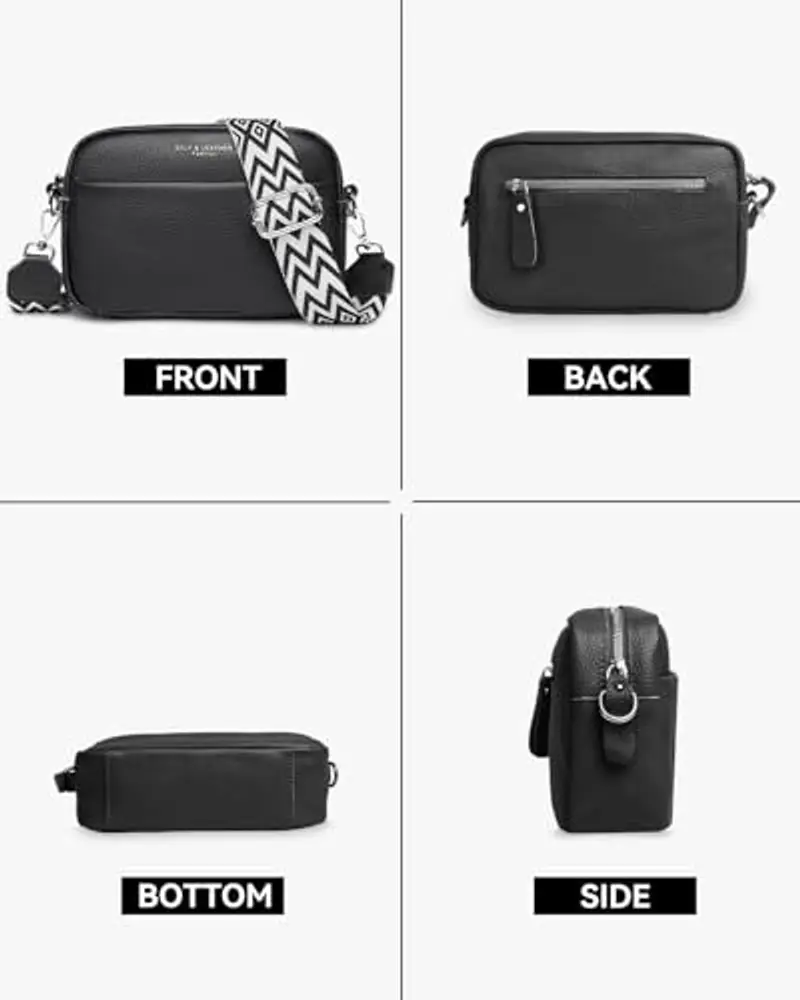 ABOUME Borsa a tracolla Donna Nero 1607234 miniatura 3