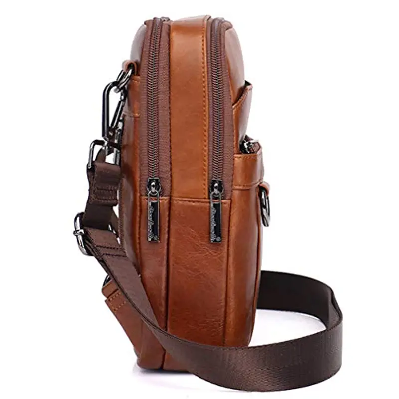 Xieben Borsa a tracolla Uomo Marrone 1989240 miniatura 2